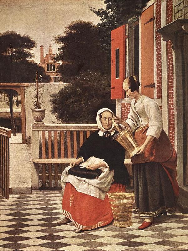 HOOCH, Pieter de Woman and Maid sg china oil painting image